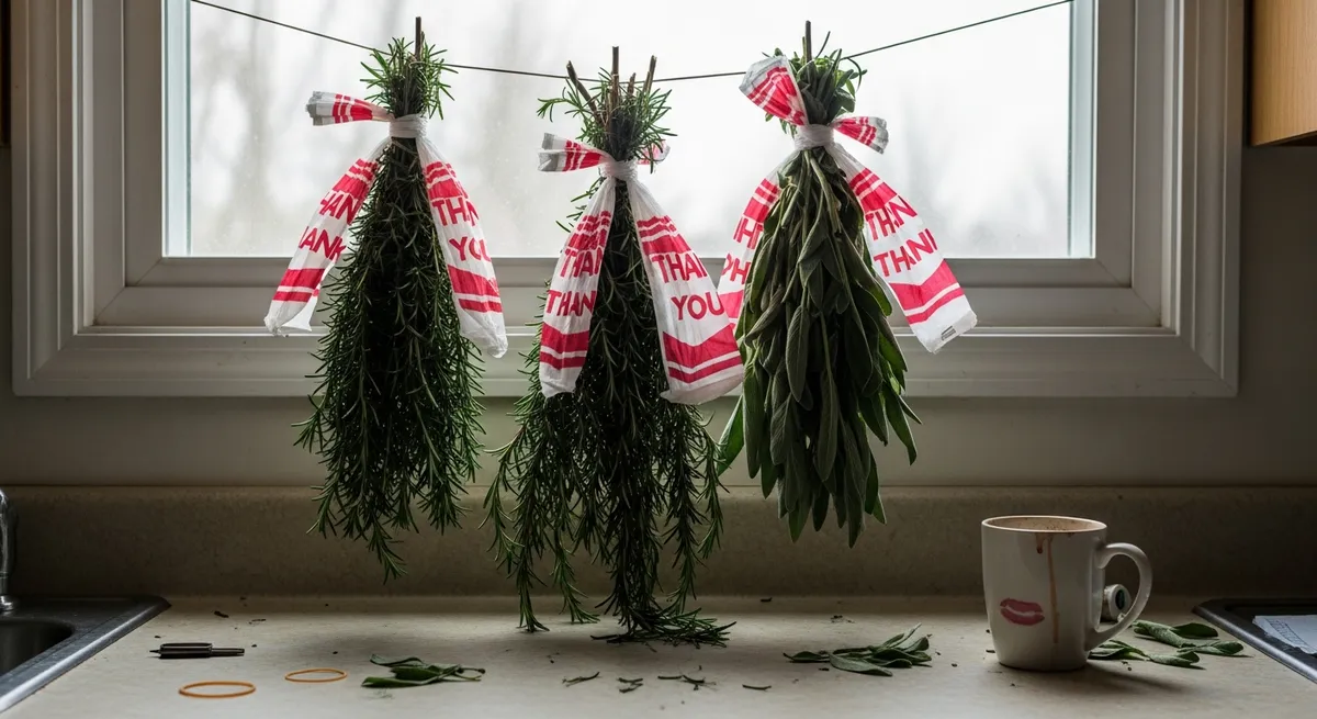 Drying herbs in the kitchen window taught me everything my grandmother already knew