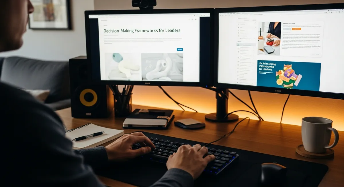 Stop Flailing Through Crises Using These Rigid Decision-Making Frameworks for Leaders - author article