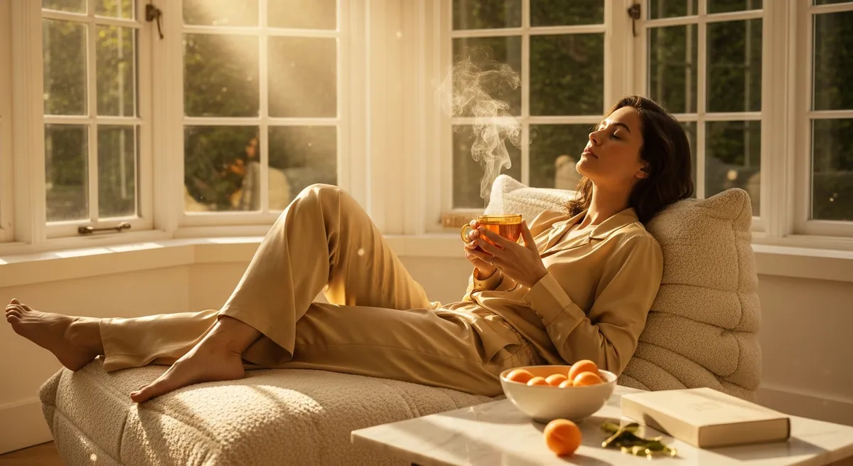 She Found Everything She'd Been Avoiding Inside The calm of a slow afternoon with a cup of tea