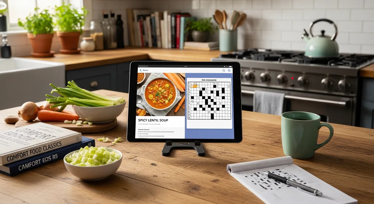 The Afternoon She Spent Setting up a Tablet Just for Recipes and Crosswords - and What the Screen Quietly Took Instead